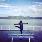 Ferry yoga on the way from Victoria, BC to Vancouver, BC